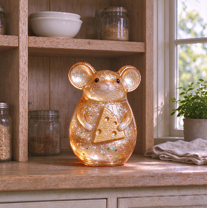 Cute Big-Eared Mouse Decorative Figurine Resin Mold