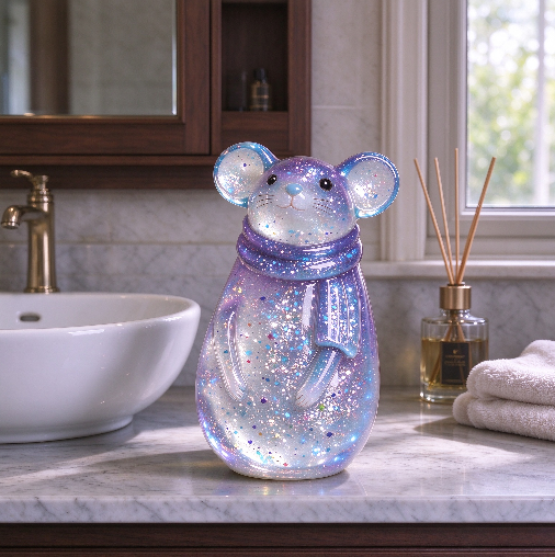 Cute Big-Eared Mouse Decorative Figurine Resin Mold
