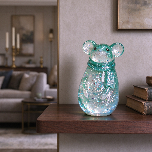 Cute Big-Eared Mouse Decorative Figurine Resin Mold