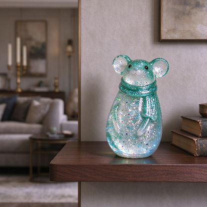Cute Big-Eared Mouse Decorative Figurine Resin Mold