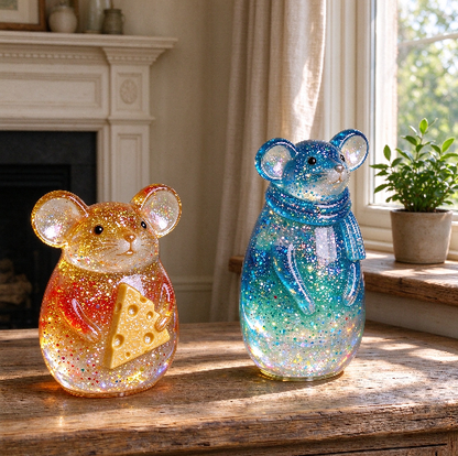 Cute Big-Eared Mouse Decorative Figurine Resin Mold