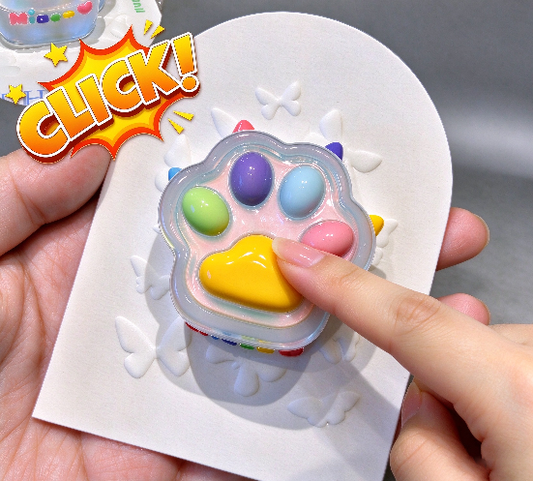 Handmade Cat Paw Fidget Clicker Resin Mold