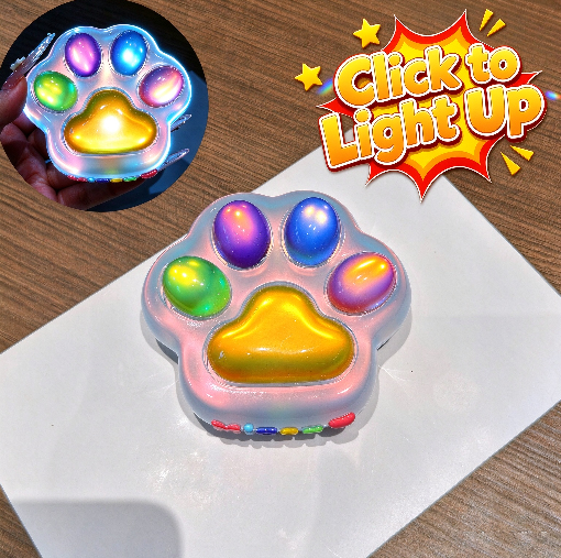 Handmade Cute Large Cat Paw Fidget Clicker Resin Mold