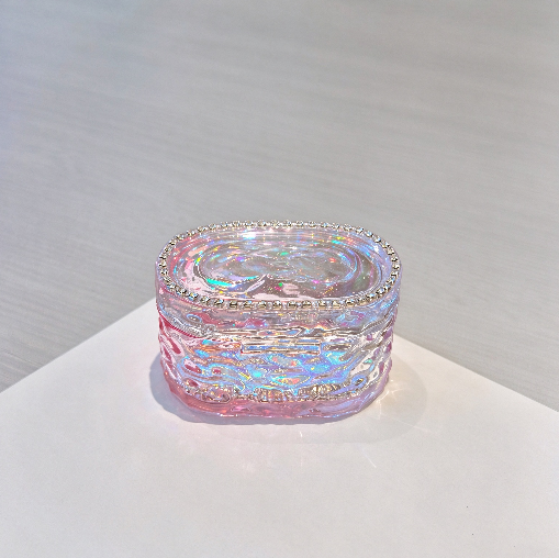 Handmade Water Ripple Oval Flip-Top Box Resin Mold