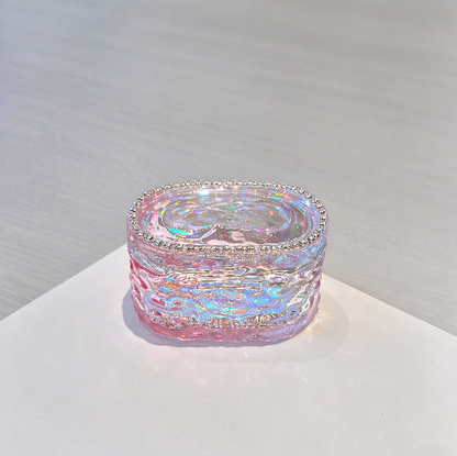 Handmade Water Ripple Oval Flip-Top Box Resin Mold