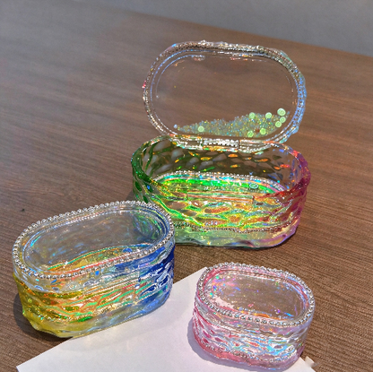 Handmade Water Ripple Oval Flip-Top Box Resin Mold