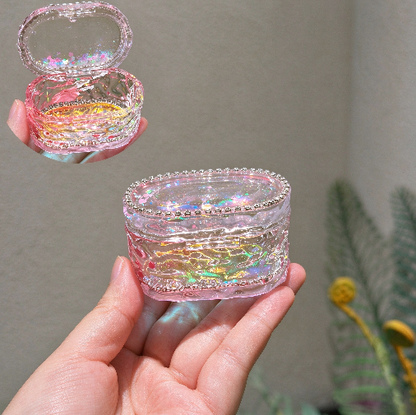 Handmade Water Ripple Oval Flip-Top Box Resin Mold