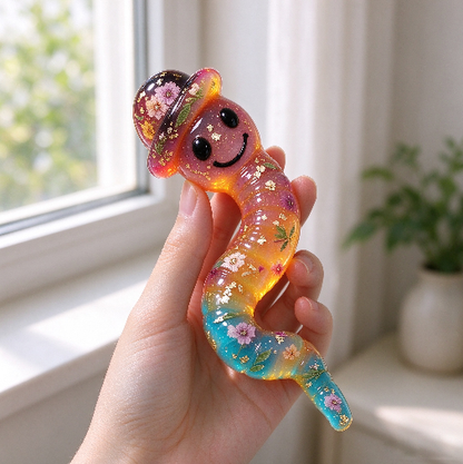 3pcs Cute & Quirky Caterpillar Figurine Resin Mold Set