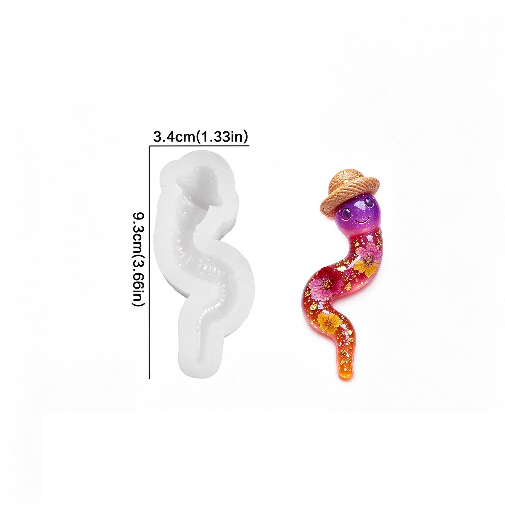 3pcs Cute & Quirky Caterpillar Figurine Resin Mold Set