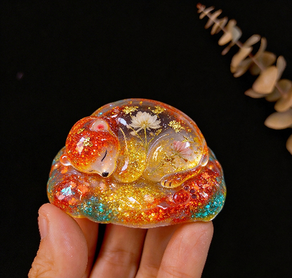Handmade Cute Hibernating Polar Bear Ornament Resin Mold