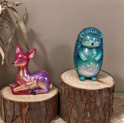 Cute Animal Figurine Resin Mold – Reindeer, Fox & Hedgehog