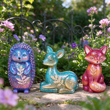 Cute Animal Figurine Resin Mold – Reindeer, Fox & Hedgehog