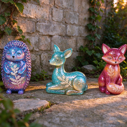 Cute Animal Figurine Resin Mold – Reindeer, Fox & Hedgehog