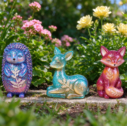 Cute Animal Figurine Resin Mold – Reindeer, Fox & Hedgehog