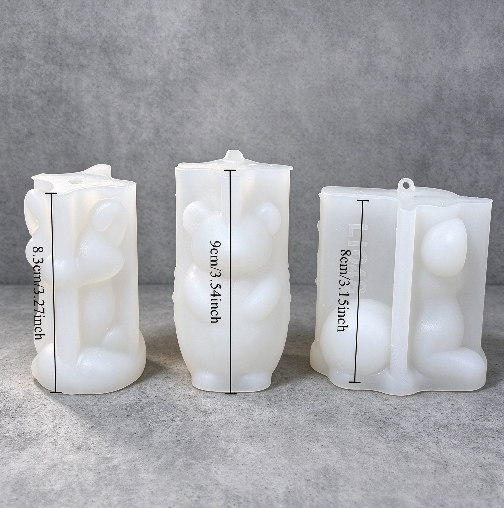 Cute Animal Figurine Resin Mold – Reindeer, Fox & Hedgehog