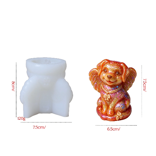 Cute Angel Puppy Figurine Resin Mold