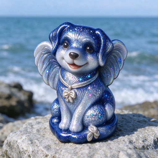 Cute Angel Puppy Figurine Resin Mold