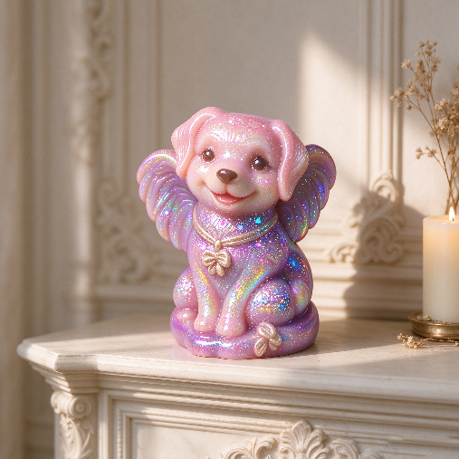 Cute Angel Puppy Figurine Resin Mold