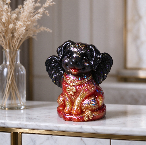 Cute Angel Puppy Figurine Resin Mold