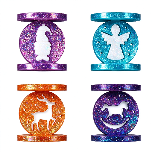 Christmas Hollow Interlocking Candle Holder Resin Mold