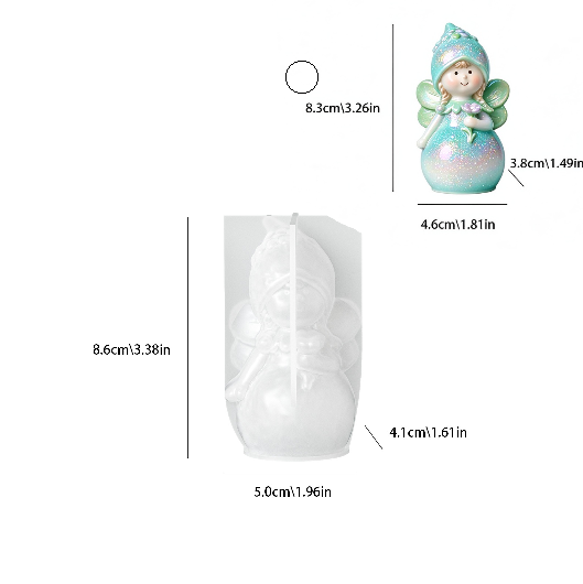 Cute Flower Fairy Figurine Resin Mold
