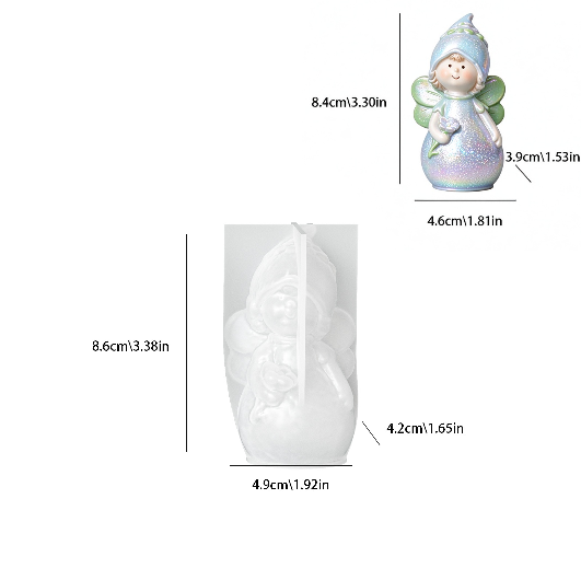 Cute Flower Fairy Figurine Resin Mold
