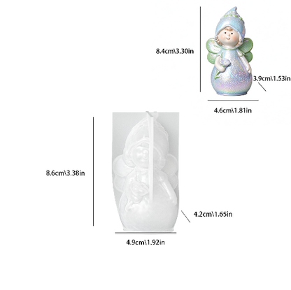 Cute Flower Fairy Figurine Resin Mold