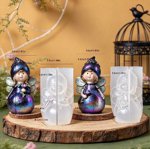 Cute Flower Fairy Figurine Resin Mold