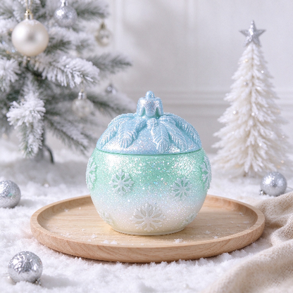 Christmas Snowflake Globe Storage Jar Resin Mold
