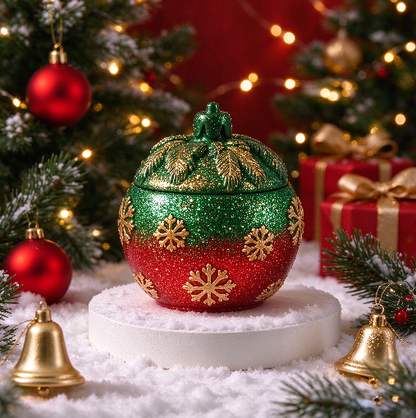 Christmas Snowflake Globe Storage Jar Resin Mold