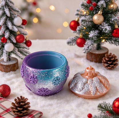 Christmas Snowflake Globe Storage Jar Resin Mold