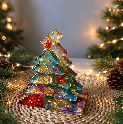 Assembleable Christmas-Themed Napkin Holder Resin Mold