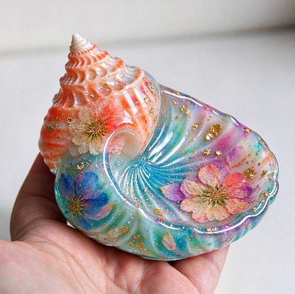 3D Seashell Trinket Dish & Tray Resin Mold