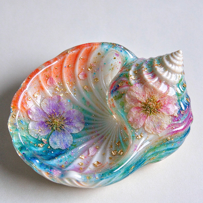 3D Seashell Trinket Dish & Tray Resin Mold