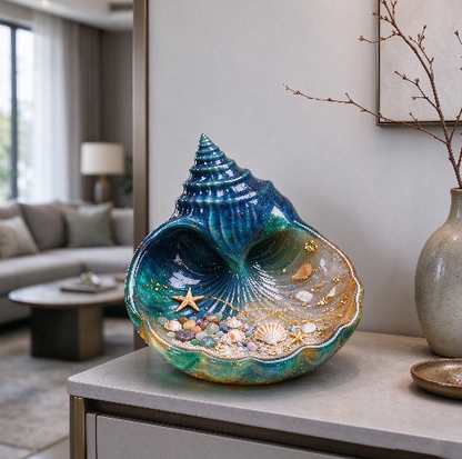 3D Seashell Trinket Dish & Tray Resin Mold