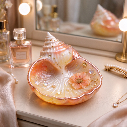 3D Seashell Trinket Dish & Tray Resin Mold