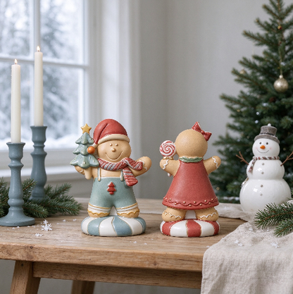 Cute Gingerbread Man Figurine Resin Mold