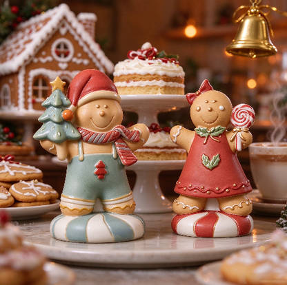 Cute Gingerbread Man Figurine Resin Mold
