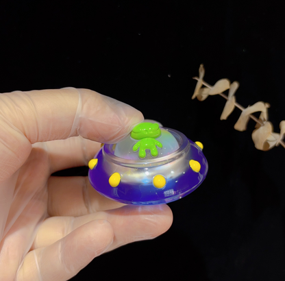Handmade Alien UFO & Kawaii Cat Fidget Clicker Resin Mold