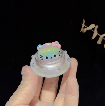 Handmade Alien UFO & Kawaii Cat Fidget Clicker Resin Mold