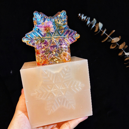 Handmade Crystal Christmas Candlestick Resin Mold