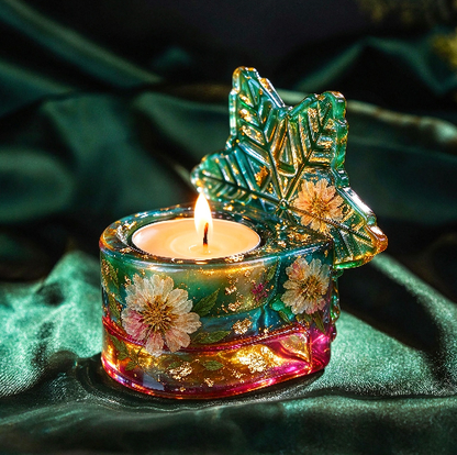 Handmade Crystal Christmas Candlestick Resin Mold