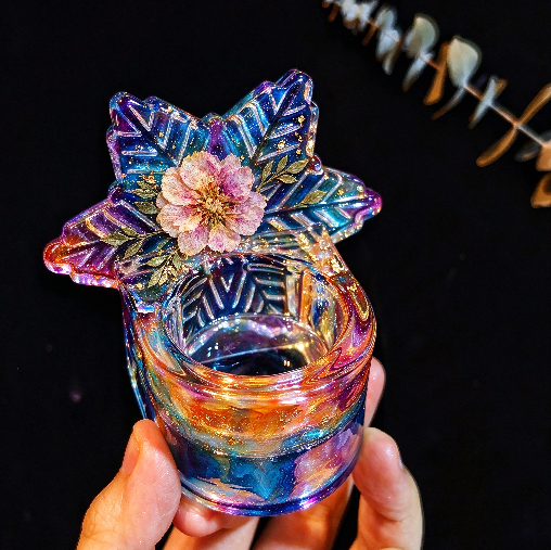 Handmade Crystal Christmas Candlestick Resin Mold