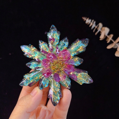 Handmade Water Ripple Snowflake Pendant Resin Mold