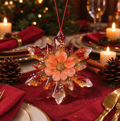 Handmade Water Ripple Snowflake Pendant Resin Mold