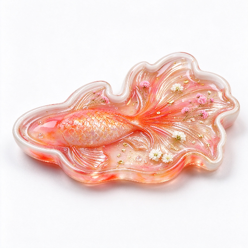 【VIP EXCLUSIVE】Handmade Large 3D Goldfish Storage Tray Resin Mold