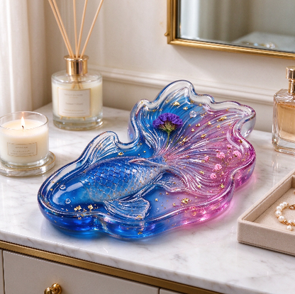 【VIP EXCLUSIVE】Handmade Large 3D Goldfish Storage Tray Resin Mold