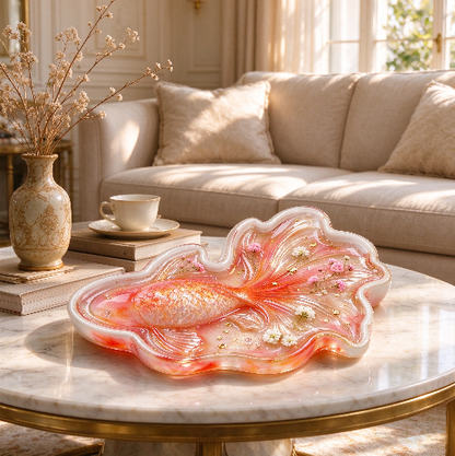 【VIP EXCLUSIVE】Handmade Large 3D Goldfish Storage Tray Resin Mold
