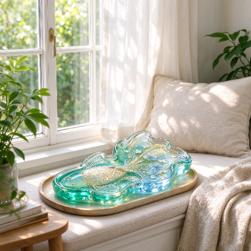 【VIP EXCLUSIVE】Handmade Large 3D Goldfish Storage Tray Resin Mold