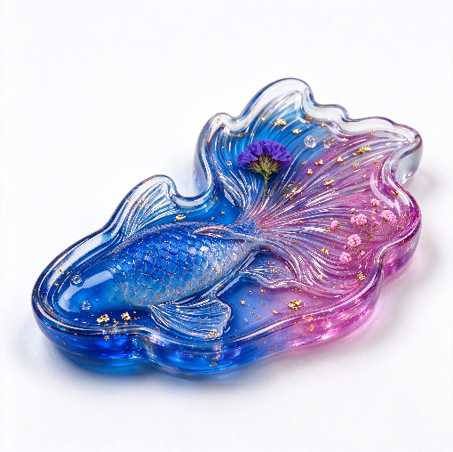 【VIP EXCLUSIVE】Handmade Large 3D Goldfish Storage Tray Resin Mold